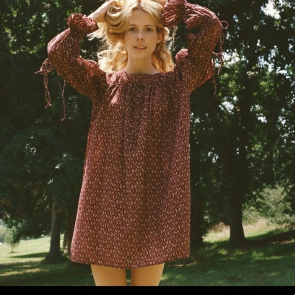 ❌ Sold ❌ Doen Buttercup Dress in Wine Size Small